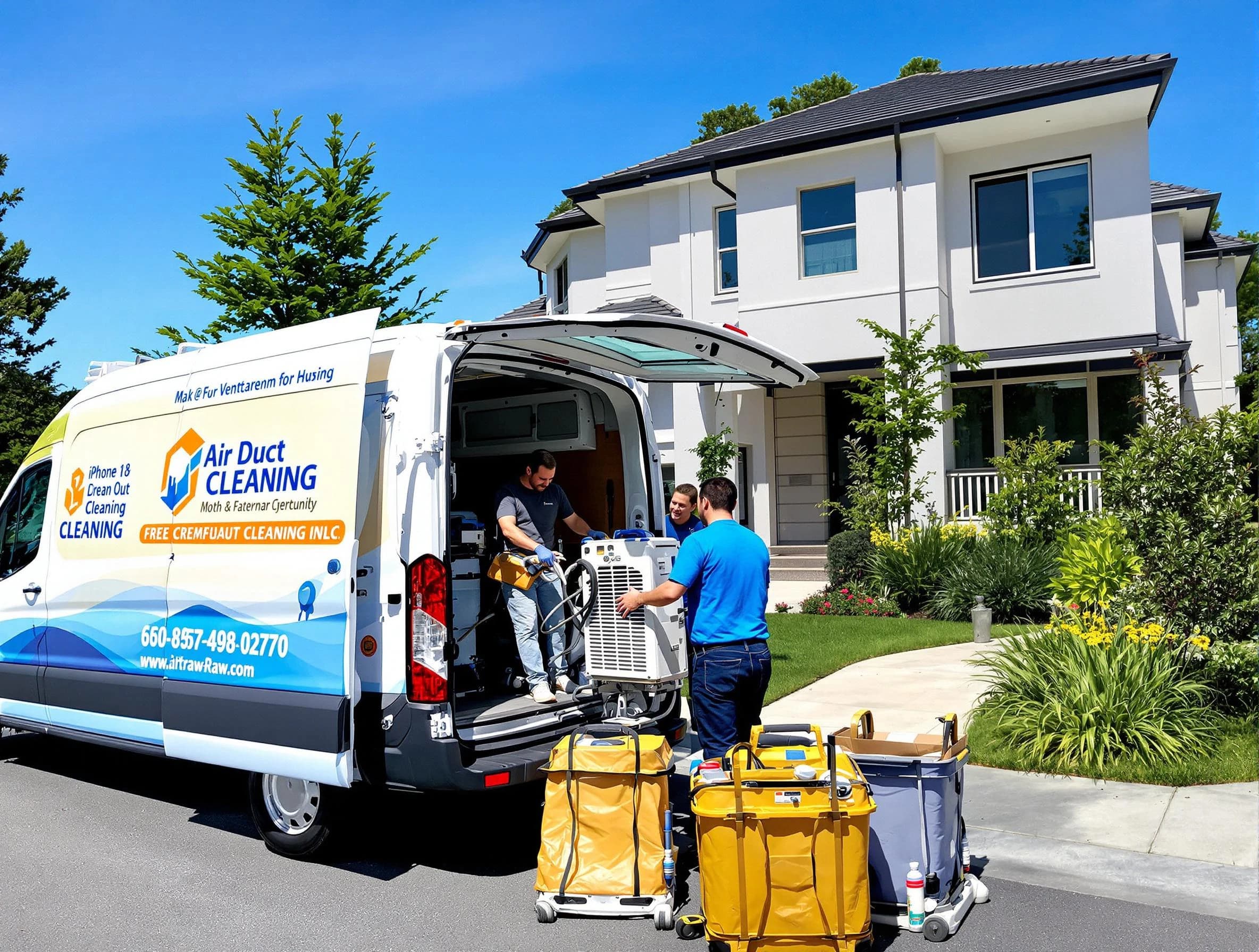 White Bluff Air Duct Cleaning technician performing professional air duct cleaning in White Bluff
