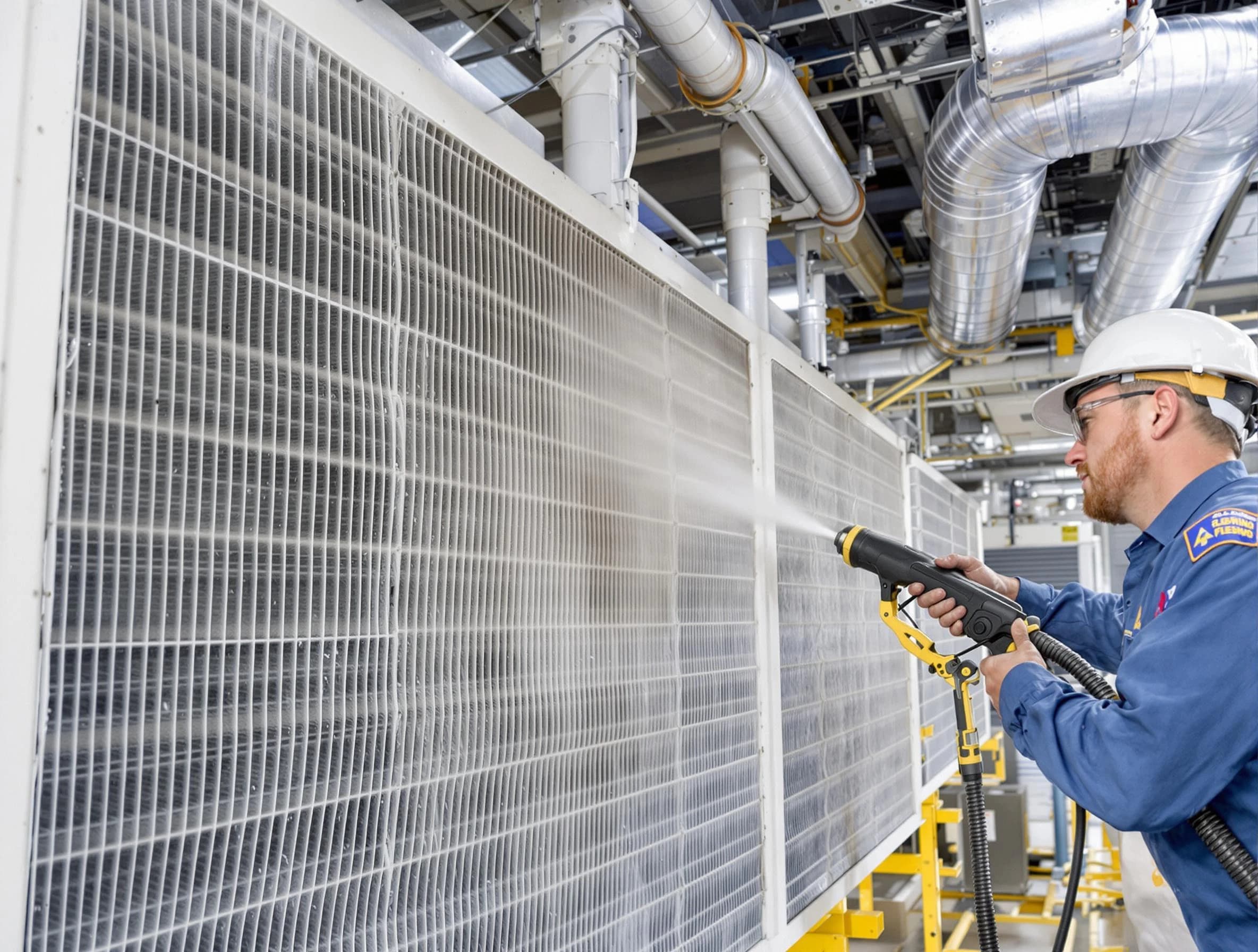 Professional commercial coil cleaning by White Bluff Air Duct Cleaning in White Bluff