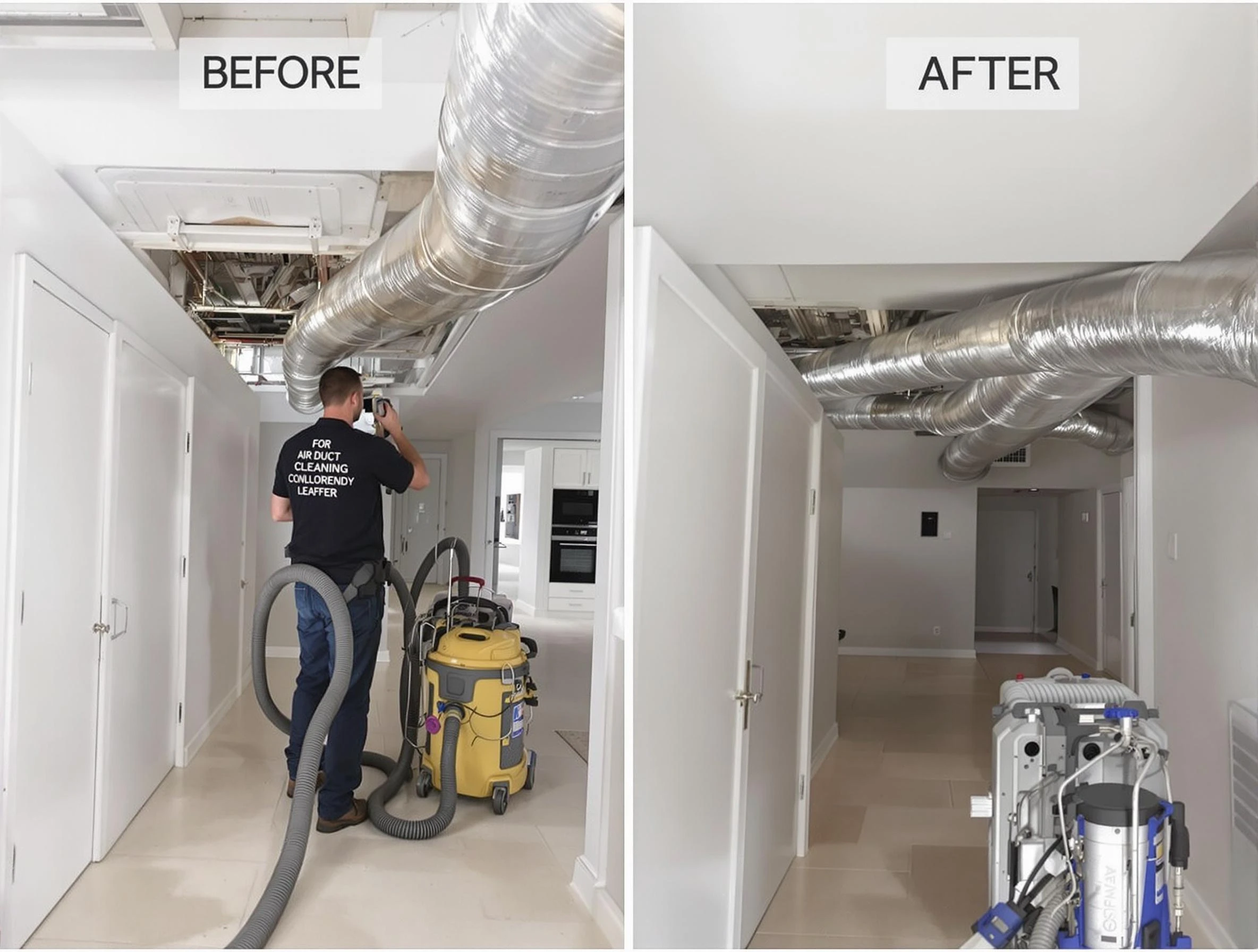 White Bluff Air Duct Cleaning professional performing thorough air duct cleaning in White Bluff